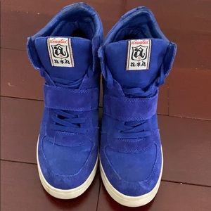 Royal Blue ASH Wedge Heeled Sneakers!